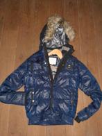 Blauwe Nickelson jas maat 164, afritsbare kraag en capuchon, Kinderen en Baby's, Ophalen of Verzenden, Zo goed als nieuw, Jongen