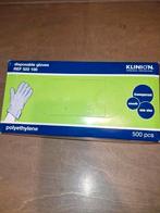 Wegwerphandschoenen 10 dozen disposable Klinion PE, Ophalen of Verzenden