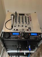 DJ set, compleet 2x400w, met USB, mengpaneel, limiter, lades, Muziek en Instrumenten, Dj-sets en Draaitafels, Gebruikt, Numark