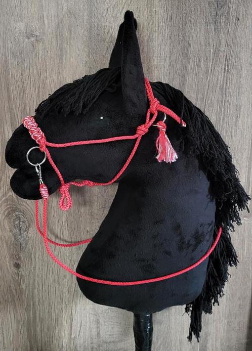 5-delig Hobby horse touwhalster set basic rood / wit, Hobby en Vrije tijd, Overige Hobby en Vrije tijd, Nieuw, Ophalen of Verzenden