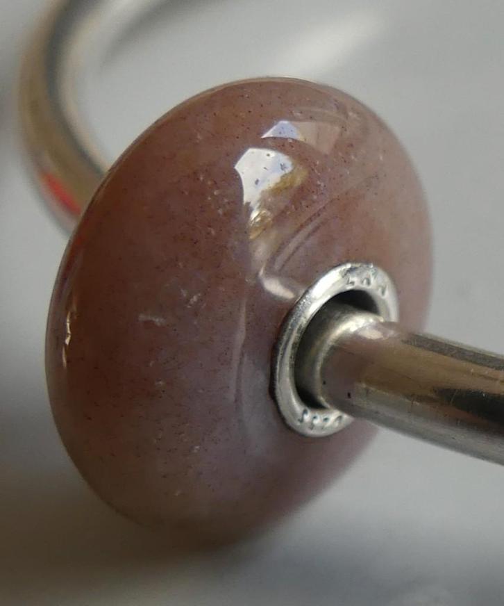 Trollbeads MOOIE JASPIS EDELSTEEN, Sieraden, Tassen en Uiterlijk, Bedels, Zo goed als nieuw, Trollbeads, Edelsteen, 1 bedel, Verzenden