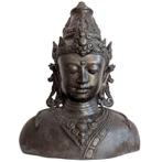 Bronzen buste van een bodhisattva, Ophalen of Verzenden, Gebruikt
