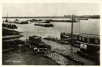 Lobith, Rijnzicht - schepen - 1956 gelopen beschikbaar voor biedingen