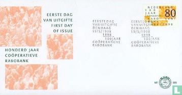 FDC E385 100 jaar Rabobank 1998 NL onbeschreven beschikbaar voor biedingen
