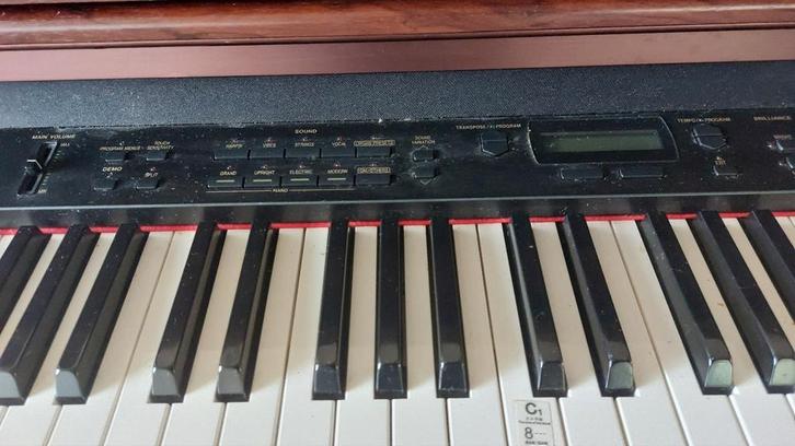 Elektrische Piano Techniks + Kruk - Perfecte Staat!, Muziek en Instrumenten, Piano's, Zo goed als nieuw, Piano, Bruin, Digitaal