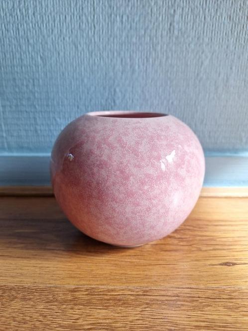 Keramische rose vaas, Huis en Inrichting, Woonaccessoires | Vazen, Gebruikt, Overige kleuren, Minder dan 50 cm, Aardewerk of Porselein