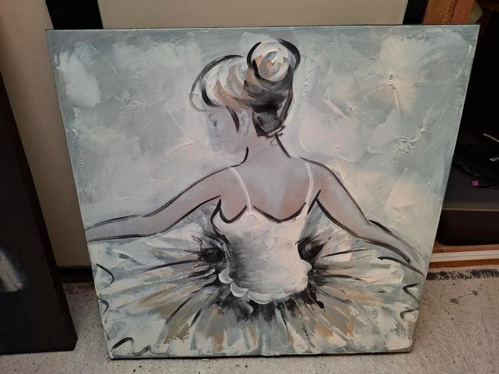 Ballerina Schilderij op Canvas, Antiek en Kunst, Kunst | Schilderijen | Klassiek, Ophalen