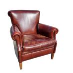 Muylaert schapenleren fauteuil rood bruin + BEZORGING GRATIS