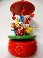Muziekdoos, carrousel met 3 clowns, Ophalen of Verzenden, Winnie de Poeh of vrienden, Zo goed als nieuw, Beeldje of Figuurtje