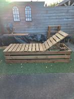 Tuinbed met verstelbare hoofdsteun, Tuin en Terras, Ligbedden, Ophalen, Zo goed als nieuw, Hout, Verstelbaar