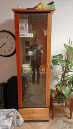 Vitrinekast 2m hoog, glas, lades & verlichting, Huis en Inrichting, Minder dan 50 cm, Gebruikt, Ophalen of Verzenden, Met lade(s)