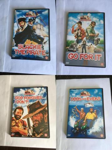 bud spencer terence hill dvd (4 stuks) beschikbaar voor biedingen