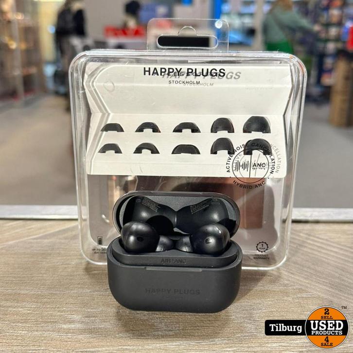 Happy Plug Air 1 ANC Zwart | Nette staat met garantie, Audio, Tv en Foto, Koptelefoons, Zo goed als nieuw