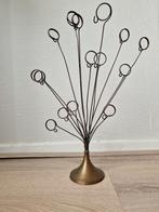 Vintage Messing Foto/Kaarthouder, Gebruikt, Ophalen of Verzenden, Bruin, Brons of Koper