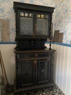 Mooie antieke zwarte buffetkast, Huis en Inrichting, 100 tot 150 cm, Gebruikt, 50 tot 75 cm, 200 cm of meer