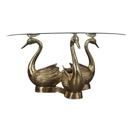 Hollywood Regency messing salontafel, Huis en Inrichting, Tafels | Salontafels, Minder dan 50 cm, 50 tot 100 cm, 50 tot 100 cm