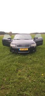 Audi A4 2.4 V6 125KW Cabrio AUT 2003 Zwart, Auto's, Beige, Cabriolet, 4 stoelen, Zwart