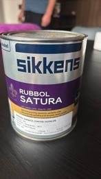 Sikkens Rubbol Satura, RAL6021, Bleekgroen, 1L, Doe-het-zelf en Verbouw, Verf, Beits en Lak, Ophalen of Verzenden, Minder dan 5 liter