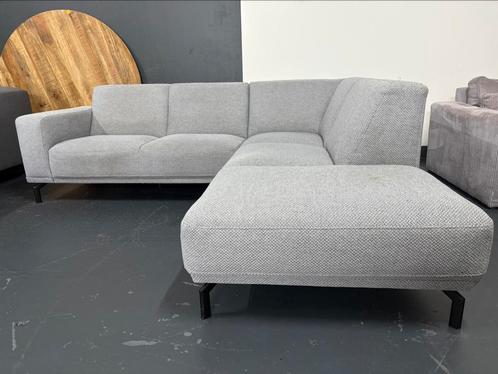 Grijze Montel Hoekbank, Huis en Inrichting, Banken | Sofa's en Chaises Longues, Zo goed als nieuw, Vierpersoons of meer, 150 cm of meer