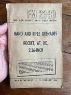 WO2 Amerikaans voorschrift Bazooka AT Handgranaat Rifle 1944, Verzenden, Nederland, Boek of Tijdschrift