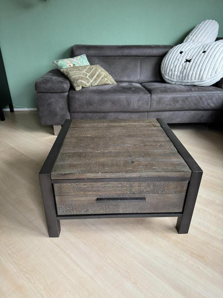 Salontafel, Huis en Inrichting, Tafels | Salontafels, Zo goed als nieuw, Minder dan 50 cm, 50 tot 100 cm, 50 tot 100 cm, Vierkant