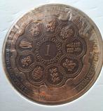 Een Euroflorin European Parliament Elections 1979 (#25), Postzegels en Munten, Penningen en Medailles, Ophalen of Verzenden, Brons