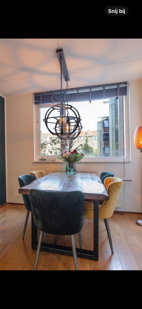 Mangohouten eettafel, Huis en Inrichting, Tafels | Eettafels, Zo goed als nieuw, 50 tot 100 cm, 150 tot 200 cm, Vijf personen of meer