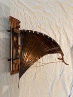 Koperen Kunstwerk - Zeilboot/Vlot, Antiek en Kunst, Ophalen