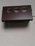 Vintage bedlampje bruin, Anvia Elco Lite design, Ophalen of Verzenden, Zo goed als nieuw, Metaal, Sixties, Anvia Elco Lite design