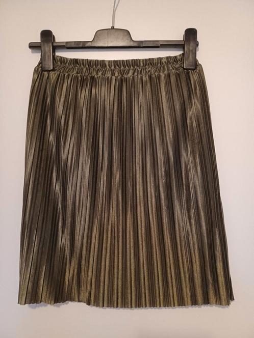 Bijna nieuw plissé shiney rok costes S, Kleding | Dames, Rokken, Zo goed als nieuw, Maat 38/40 (M), Groen, Boven de knie, Ophalen of Verzenden
