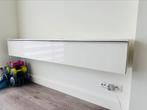 Hoogglans wit kast te koop, Huis en Inrichting, Kasten | Televisiemeubels, Ophalen, 50 tot 100 cm, Zo goed als nieuw, Minder dan 100 cm