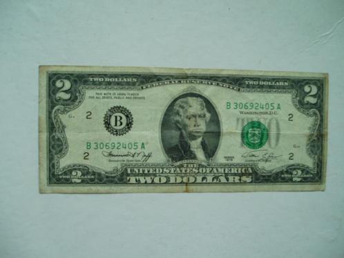 1171. Amerika, 2 dollars 1976 Jefferson., Postzegels en Munten, Bankbiljetten | Amerika, Los biljet, Noord-Amerika, Verzenden
