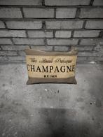 Decoratief kussen met Champagne print, Huis en Inrichting, Woonaccessoires | Kussens, Ophalen of Verzenden, Zo goed als nieuw