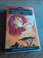Walt Disney De Leeuwenkoning 2 Simba's Trots videoband, Alle leeftijden, Ophalen of Verzenden, Gebruikt, Tekenfilms en Animatie