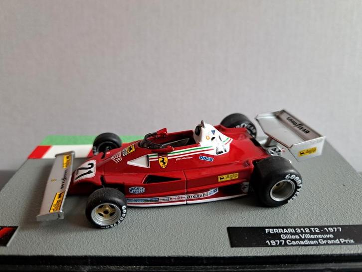 Ferrari 312 T2, Gilles Villeneuve, 1977, 1:43, nieuw, Hobby en Vrije tijd, Modelauto's | 1:43, Zo goed als nieuw, Auto, Overige merken