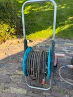 Tuinslanghaspel met slang, Ophalen, Gebruikt, Tuinslanghaspel
