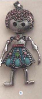 Ketting met Meisjes Hanger, Sieraden, Tassen en Uiterlijk, Kettingen, Ophalen, Zo goed als nieuw, Zilver, Overige materialen