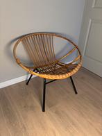 Vintage rohe noordwolde rotan stoeltje Amsterdam belgie, Huis en Inrichting, Stoelen, Ophalen of Verzenden, Gebruikt, Bruin, Eén