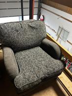 fijne dikke luie stoel met losse kussens en losse hocker, Ophalen, Gebruikt, 75 tot 100 cm, 75 tot 100 cm