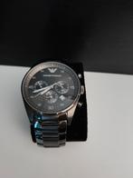 Armani horloge 42mm, Overige merken, Staal, Staal, Ophalen of Verzenden