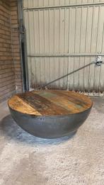 Salontafel bowlvorm met blauwe details, Huis en Inrichting, Tafels | Salontafels, Ophalen, 50 tot 100 cm, Zo goed als nieuw, Minder dan 50 cm