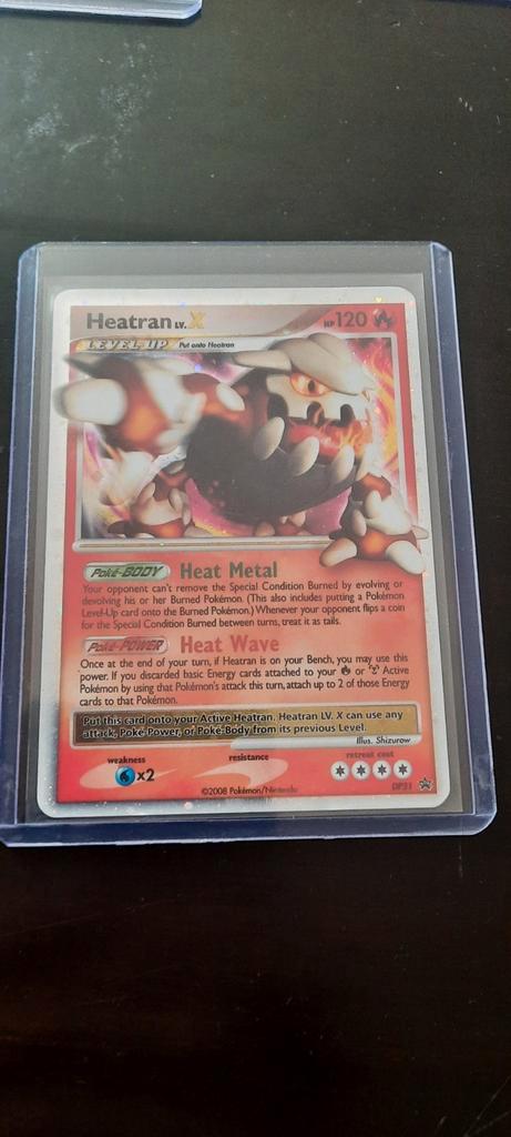 Heatran lv.x, Hobby en Vrije tijd, Verzamelkaartspellen | Pokémon, Zo goed als nieuw, Losse kaart, Ophalen of Verzenden