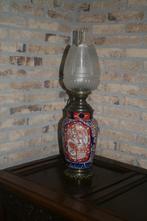 Antieke olielamp Imari majolica pot:, Antiek en Kunst, Antiek | Lampen, Ophalen