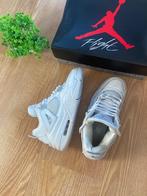 Air Jordan 4 Retro Pure Money 2017 White Silver - Maat 45/11, Wit, Ophalen of Verzenden, Sneakers of Gympen, Gedragen