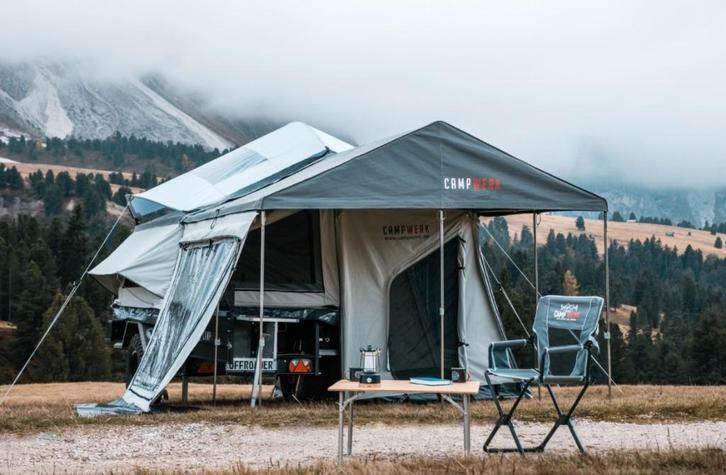 Vouwwagen Campwerk Economy 2024, Caravans en Kamperen, Vouwwagens, Campwerk, tot en met 2, Grijs, Ophalen