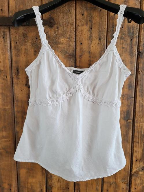 Mexx 100% linnen top maat 40/42, Kleding | Dames, Tops, Zo goed als nieuw, Maat 38/40 (M), Zonder mouw, Ophalen of Verzenden