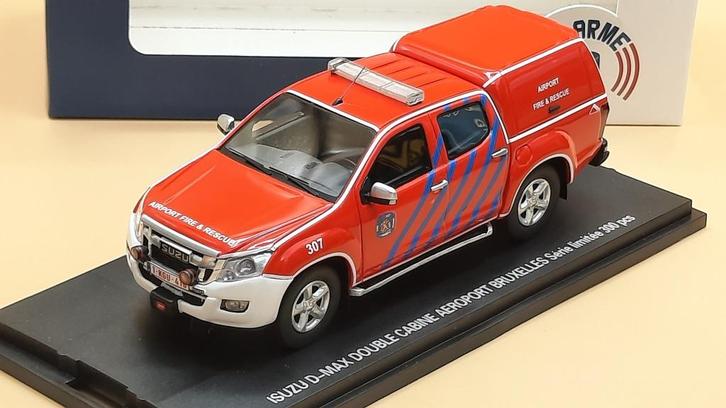 Isuzu D-Max Double Cabine Aeroport Bruxelles 1:43 Alarme, Hobby en Vrije tijd, Modelauto's | 1:43, Nieuw, Auto, Overige merken