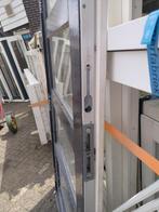 Kozijn met dubbele deuren en bovenlichten, Ophalen, Glas, 120 cm of meer, 215 cm of meer