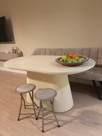 Kimberly Travertin Eettafel - 160cm, Ophalen, Overige materialen, 100 tot 150 cm, Zo goed als nieuw