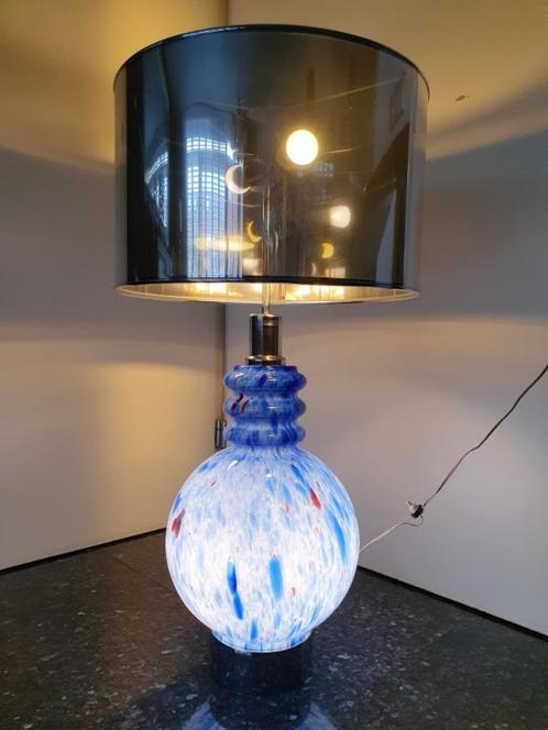 Vloerlamp tafellamp vintage retro glas chroom italiaans, Huis en Inrichting, Lampen | Vloerlampen, Glas, Metaal, Ophalen